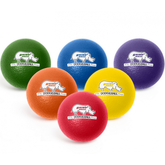 Ballon Rhino Skin - Dodgeball - Ens. de 6 - 8"